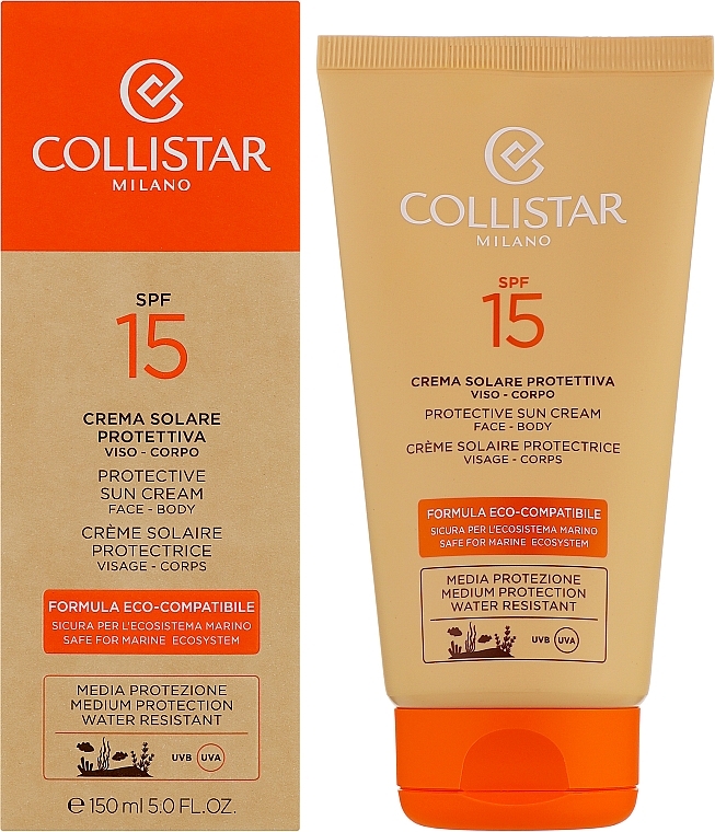 Сонцезахисний крем - Collistar Eco-Compatible Protection Sun Cream SPF15 — фото N2