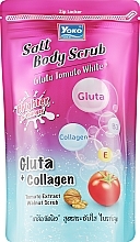 Скраб-сіль для тіла з глутатіоном та екстрактом томата - Yoko Gold Salt Body Scrub Gluta Tomato White+ — фото N1