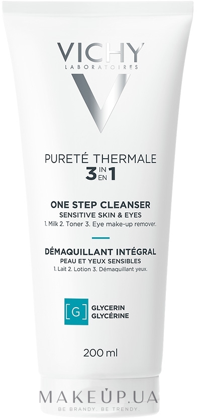 Средство для снятия макияжа 3-в-1 - Vichy Purete Thermale 3 in 1 One Step Cleanser — фото 200ml