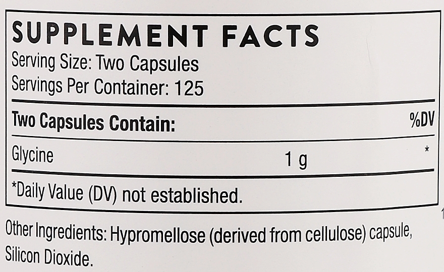 Амінокислота "Гліцин", капсули - Thorne Research Glycine — фото N3