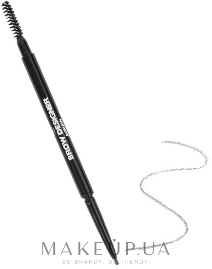 Автоматичний олівець для брів зі щіточкою - BH Cosmetics Brow Designer Precision Pencil — фото Auburn
