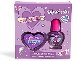 Духи, Парфюмерия, косметика Набор - Martinelia Crush Nail Polish & Lip Gloss Duo Pack (nail polish/3ml + lip gloss/2.5g)