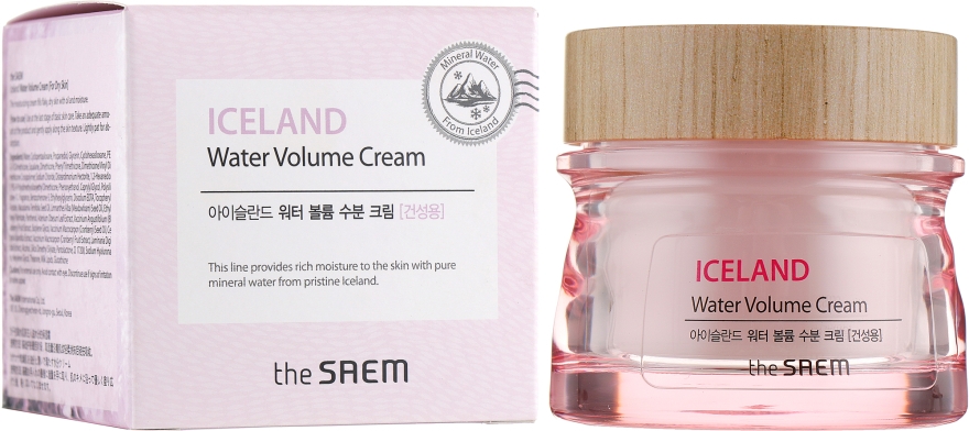 Увлажняющий минеральный крем для сухой кожи - The Saem Iceland Water Volume Hydrating Cream