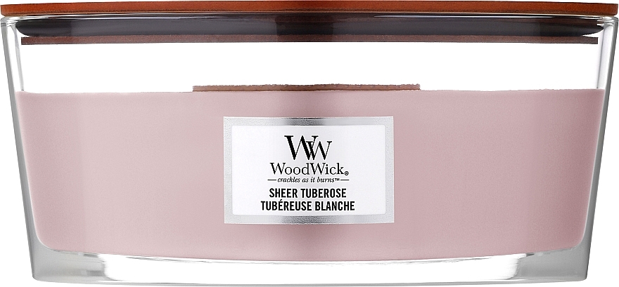 Ароматична свічка - WoodWick Sheer Tuberose Candle — фото N3