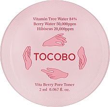 Парфумерія, косметика Тонер для звуження пор - Tocobo Vita Berry Pore Toner (пробник)