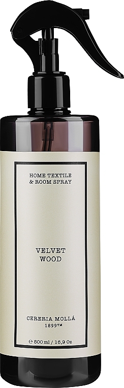 Спрей для текстилю та дому - Cereria Molla Velvet Wood Home Textile & Room Spray — фото N1