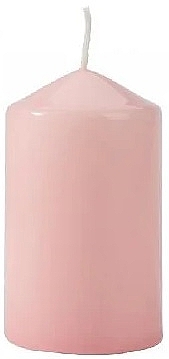 Свеча цилиндрическая 60x100 мм, розовая - Bispol — фото N1