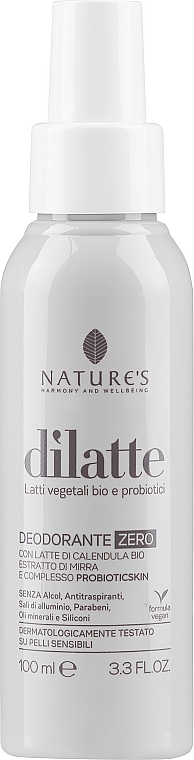 Дезодорант - Nature`s Dilatte Deodorante Zero — фото N1