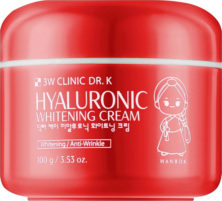 Крем для обличчя - 3W Clinic Dr.K Hyaluronic Whitening Cream — фото N1