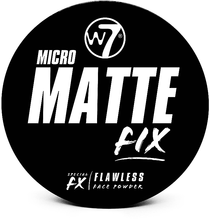 Пудра для лица - W7 Micro Matte Fix Compact Powder — фото N1