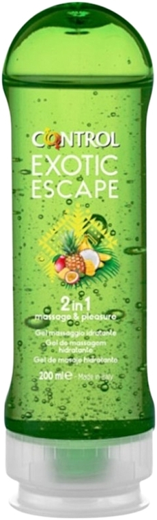 Масажний інтим-гель з ароматом екзотичних фруктів - Control Exotic Escape 2 In 1 Moisturizing Massage Gel — фото N1
