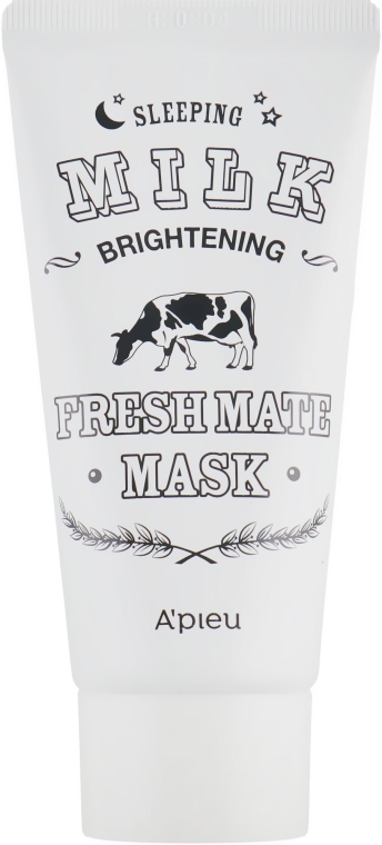 Нічна маска з молочними протеїнами для сяйва і яскравості шкіри обличчя - A'pieu Fresh Mate