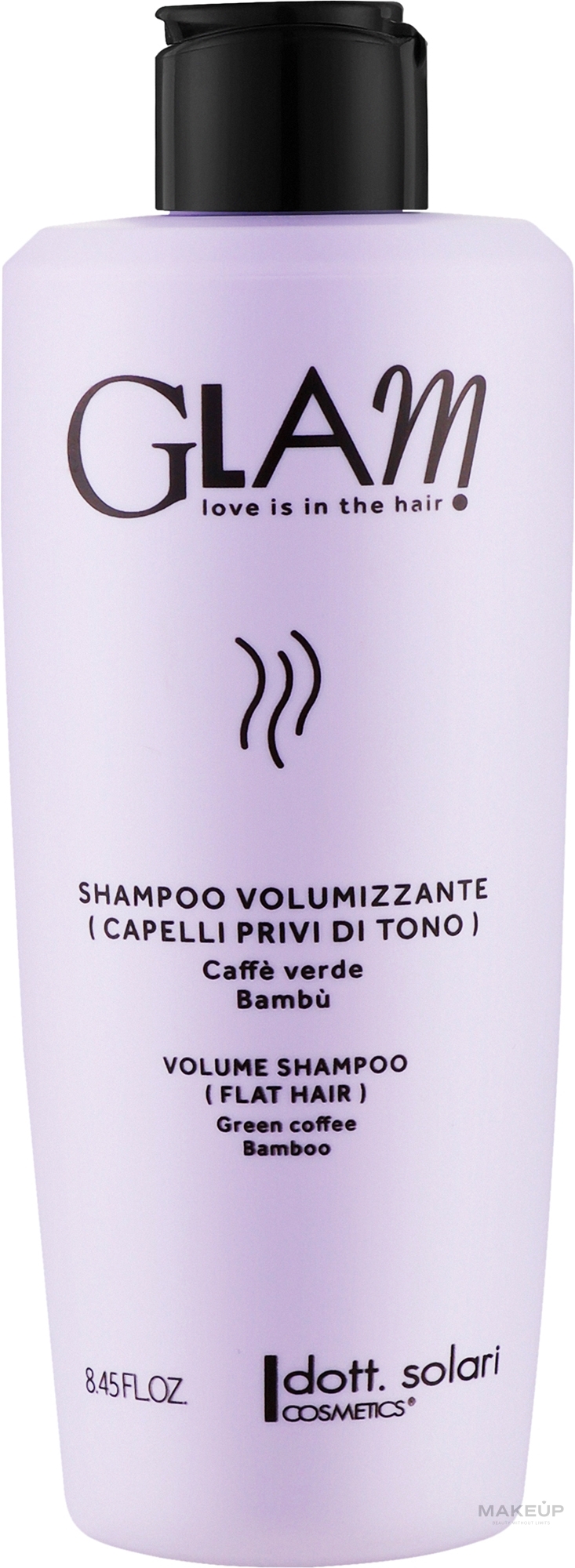 Шампунь для об'єму волосся - Dott.Solari Glam Volume Shampoo — фото 250ml