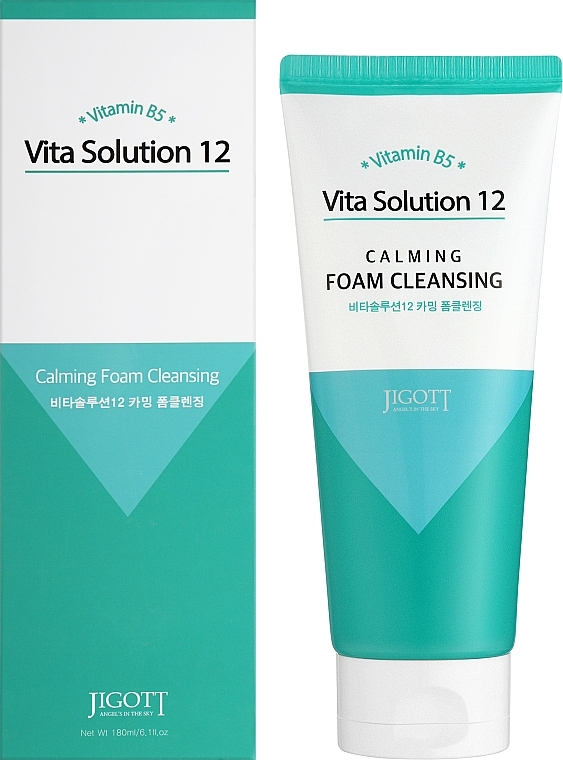 Заспокійлива пінка для обличчя - Jigott Vita Solution 12 Calming Foam Cleansing — фото N2