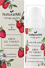 Крем для обличчя з ніацинамідом "Мальва і малина" - NaturalME Vintage Garden Malwa & Raspberry Moisturizing & Calming Cream With Niacinamide — фото N2