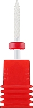 Фреза керамічна "Голка" 600035, червона насічка - Nail Drill — фото N1