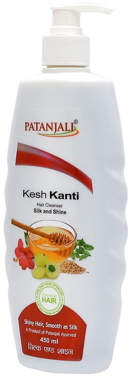 Шампунь для волос "Шелк и блеск" - Patanjali Kesh Kanti Silk And Shine Hair Cleanser  — фото N5