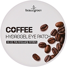Духи, Парфюмерия, косметика Тонизирующие гидрогелевые патчи с кофеином - Beauugreen Coffee Hydrogel Eye Patch