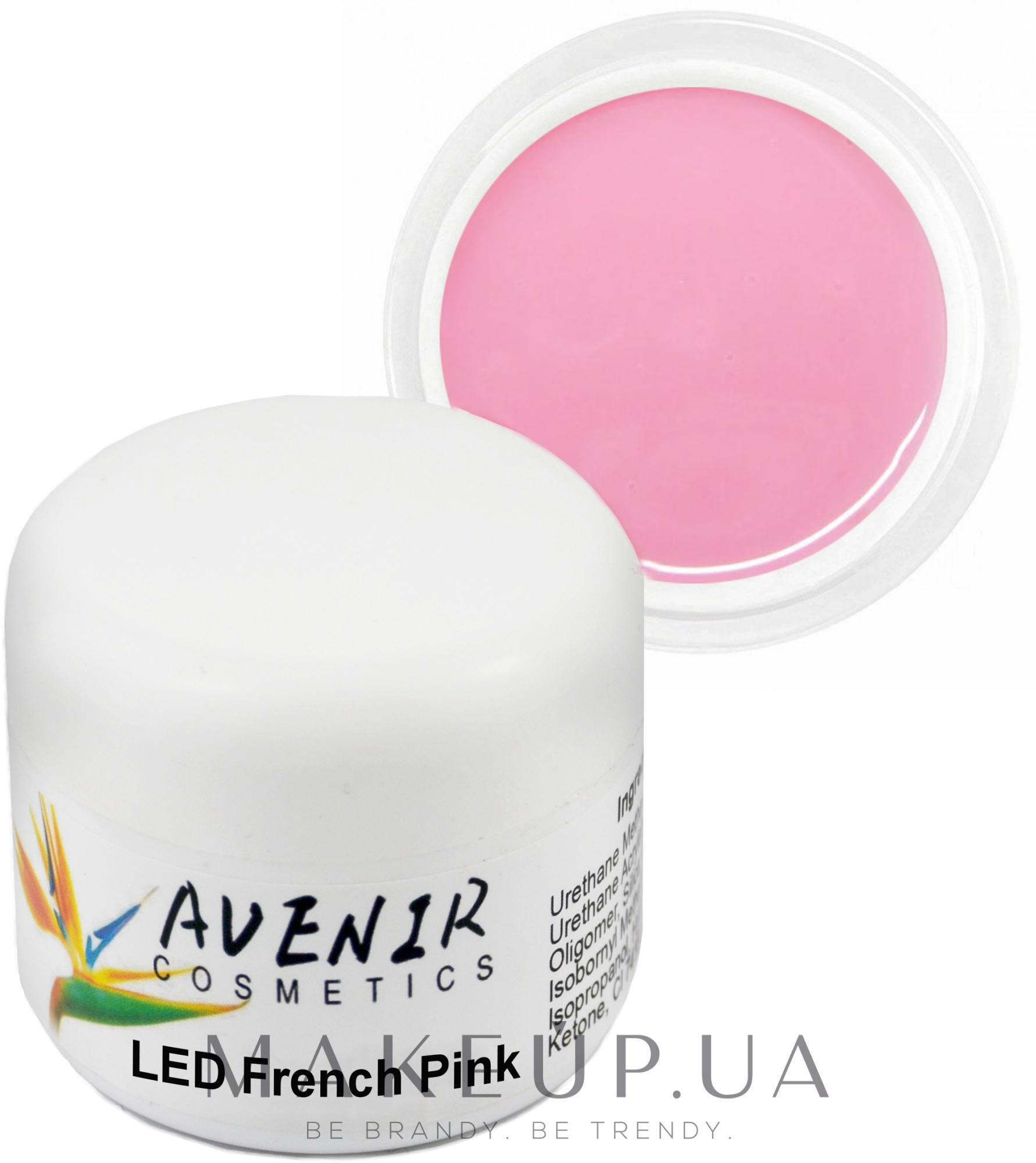 Однофазний гель для нарощування - Avenir Cosmetics LED French Pink — фото 15ml