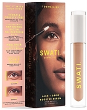 Сироватка для відновлення вій і брів - Swati Tourmaline Lash + Brow Booster Serum — фото N2