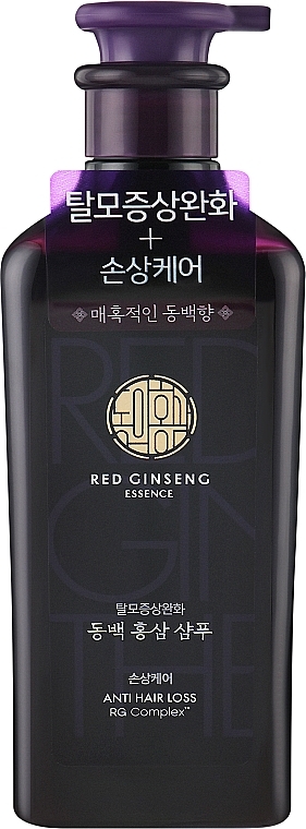 Шампунь для сухих и поврежденных волос с экстрактом камелии и красного женьшеня - Dong Ui Hongsam Camillia Red Ginseng Shampoo