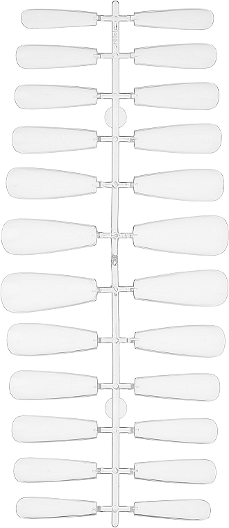 Одноразовые типсы для наращивания ногтей, 240шт - Adore Professional Funky Gel Nail Tips Long Coffin — фото N2