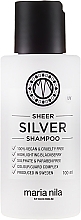 Шампунь от желтизны окрашенных волос - Maria Nila Sheer Silver Shampoo — фото N1