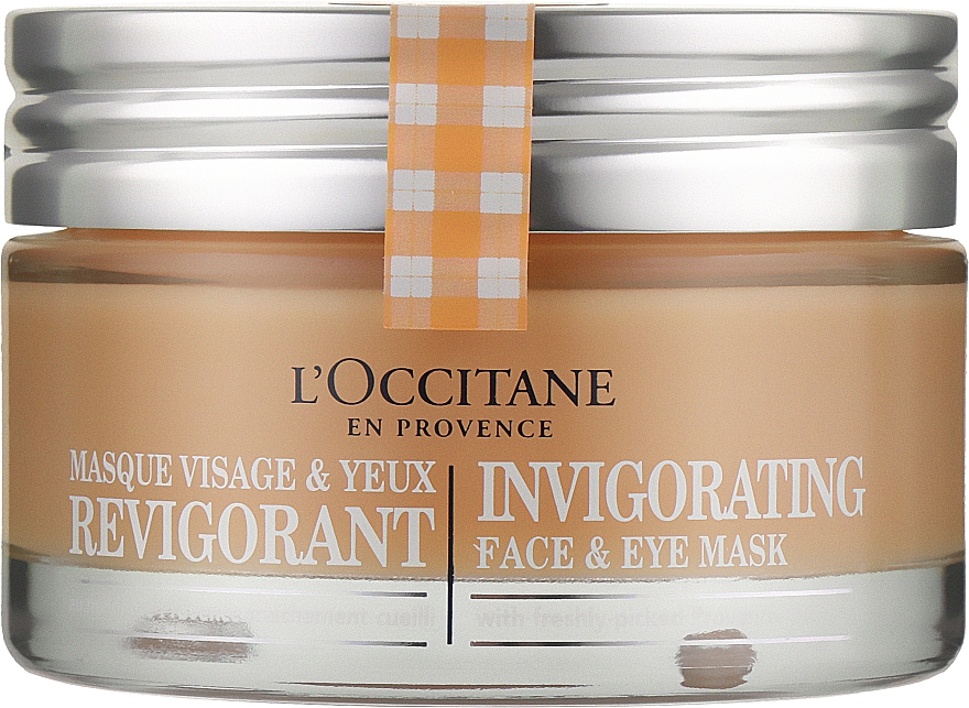 Восстанавливающая маска для лица - L'Occitane Invigorating Face & Eye Mask — фото N1