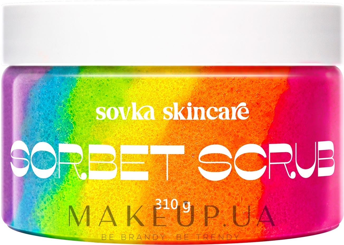 Скраб для тела "Фруктовая радуга" - Sovka Skincare Sorbet Scrub Fruit Rainbow — фото 310g