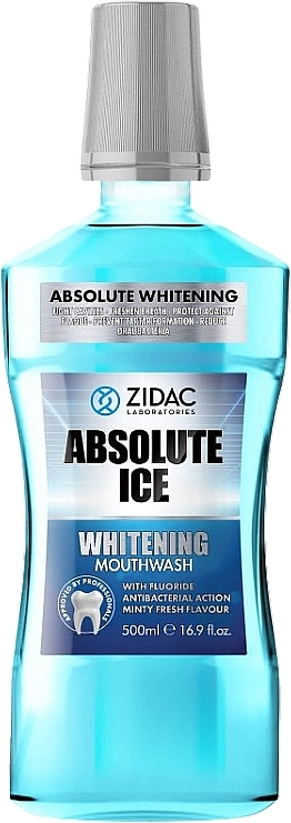 Ополаскиватель для полости рта "Отбеливающий" - Zidac Absolute Ice Whitening Mouthwash — фото N1