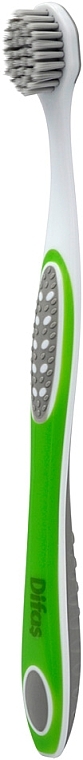 Зубная щетка с бамбуковым углем 512575, мягкая, в дорожном кейсе, зеленая с белым - Difas Pro-Сlinic Bamboo Charcoal — фото N3