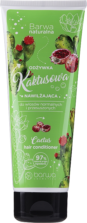 Зволожувальний кондиціонер для волосся з кактусом - Barwa Natural Conditioner Tube — фото N1