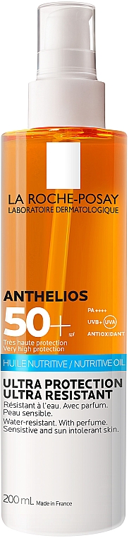 Сонцезахисна живильна олійка для чутливої та схильної до сонячної непереносимості шкіри обличчя та тіла, SPF 50+ - La Roche-Posay Anthelios XL Invisible Nutritive Oil SPF 50+