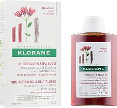 Зміцнюючий шампунь з екстрактом Хініну і вітамінами B - Klorane Shampoo with Quinine and B vitamins — фото N2