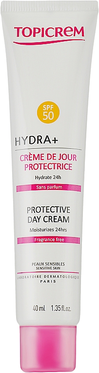 Защитный дневной крем SPF50 - Topicrem Hydra + Protective Day Cream SPF50