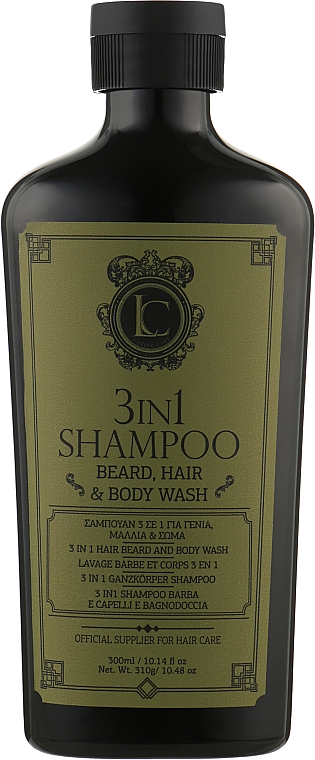 Шампунь для бороди, волосся й тіла 3 в 1 - Lavish Care 3 in 1 Shampoo Beard Hair & Body Wash — фото N1