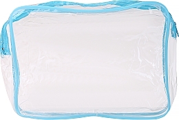 Косметичка, 4497, прозрачная, голубая - Deni Carte — фото N1