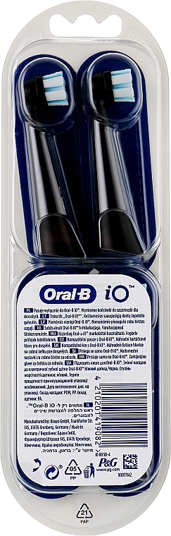 Насадки для електричної щітки, чорні, 4 шт. - Oral-B iO Gentle Care — фото N8