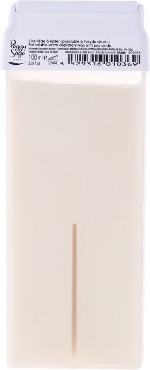 Картридж з воском для теплої депіляції  - Peggy Sage Cartridge Of Fat-Soluble Warm Depilatory Wax Blanc — фото N1