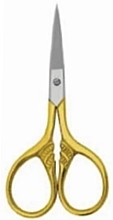 Ножницы маникюрные - Accuram Instruments Half Gold Fancy Nail Scissor Str 9cm — фото N1