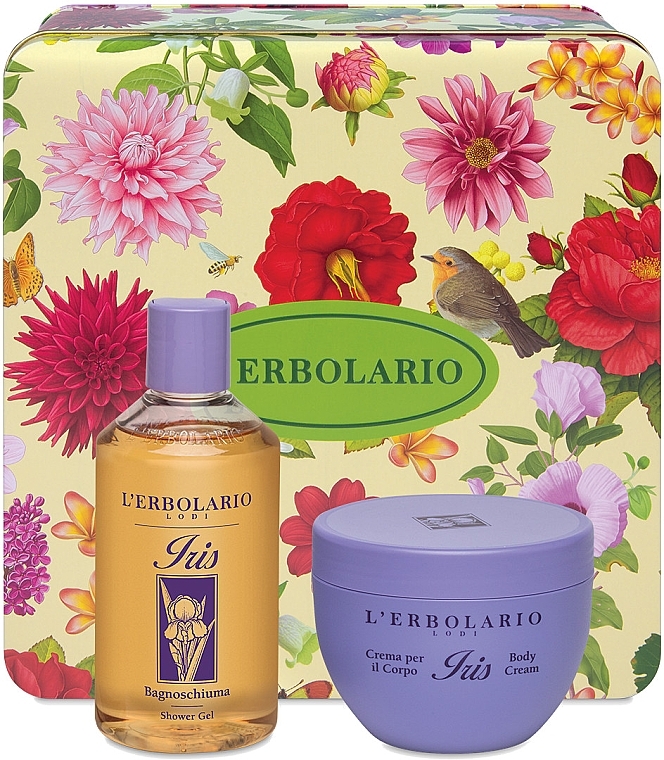 L'Erbolario Acqua Di Profumo Iris - Набор (cr/300ml + sh/gel/250ml) — фото N2