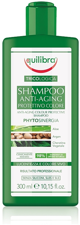 Антивозрастной шампунь для защиты цвета - Equilibra Tricologica Anti-Aging Color Protective Shampoo — фото N1