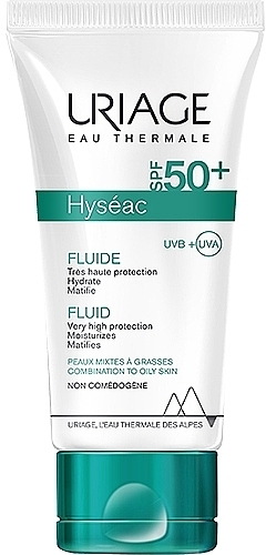 Солнцезащитный флюид SPF 50 - Uriage Hyseac SPF 50 Fluid — фото N1