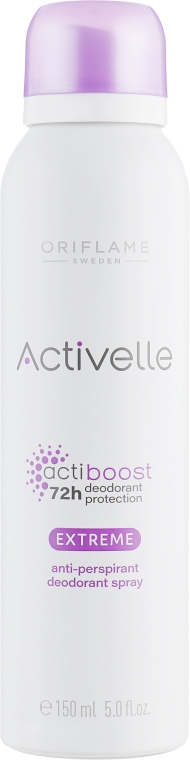 Спрей дезодорант-антиперспирант 72-часового действия - Oriflame Activelle Actiboost Extreme
