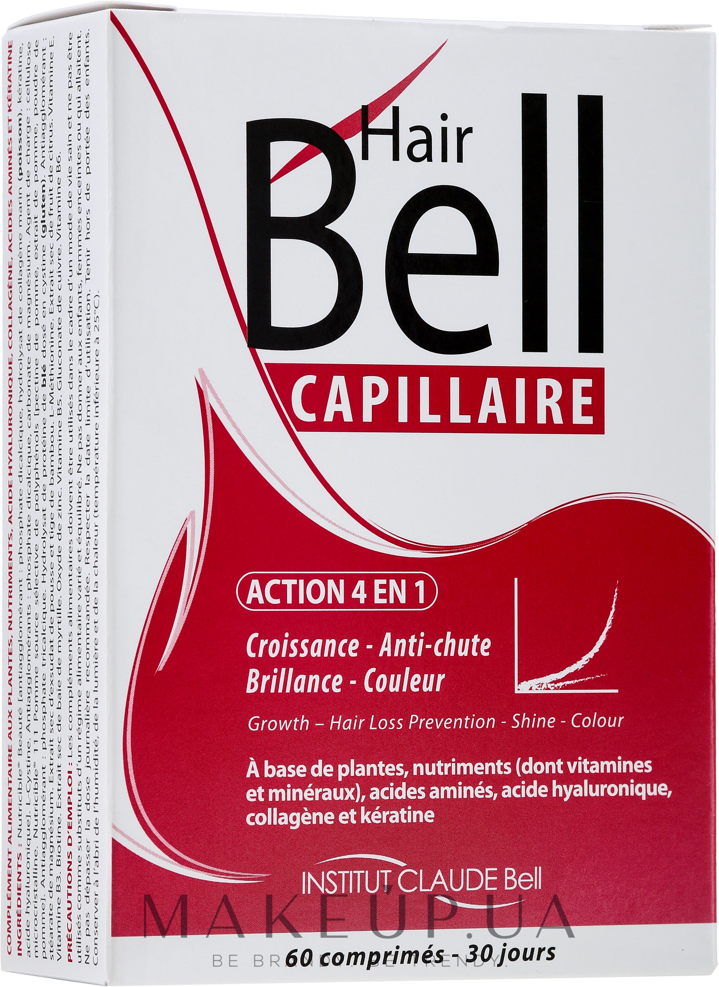 Харчова добавка для зміцнення волосся - Institut Claude Bell Hairbell Capillary — фото 60шт