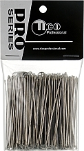 Шпильки для волосся хвилясті, тонкі 46 мм., чорні  - Tico Professional — фото N1