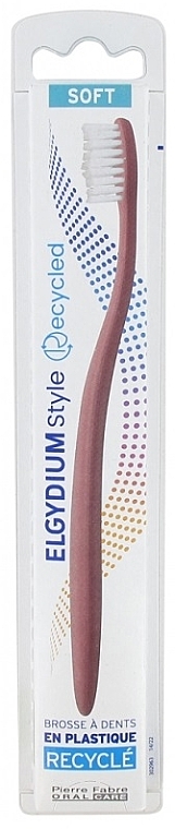 Зубна щітка "Style Recycled" м'яка, рожева - Elgydium Style Recycled Soft Toothbrush — фото N1