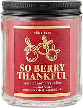 Парфумерія, косметика Аромасвічка "So Berry Thankful" - Bath and Body Works