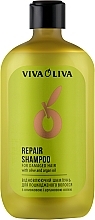 Шампунь восстанавливающий с оливковым и аргановым маслом - Viva Oliva — фото N1
