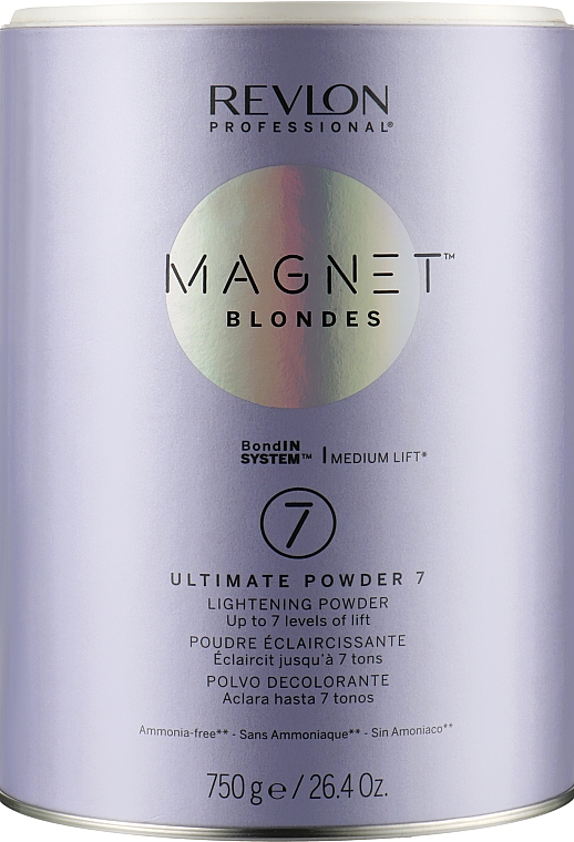 Освітлювальна пудра для волосся без аміаку - Revlon Professional Magnet Blondes 7 Ultimate Powder — фото N2